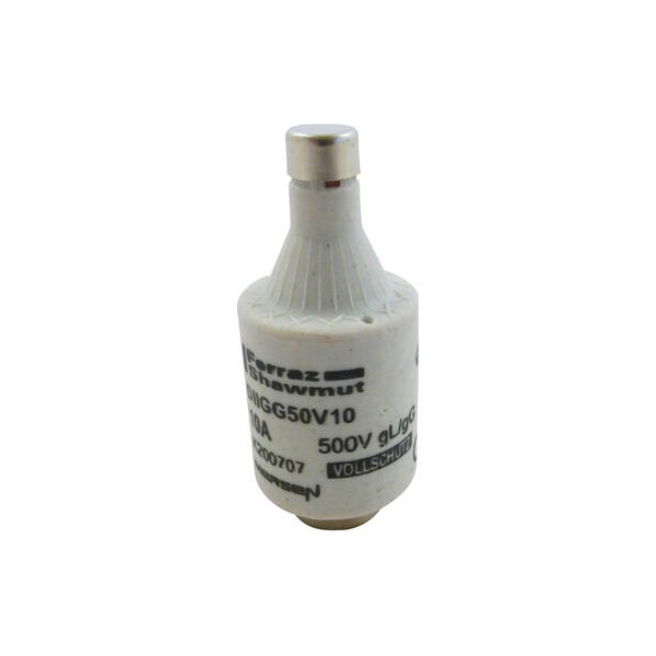 Fusible bouteille dii gg 10a - 500v - flink - Mersen - Ferraz - K200707