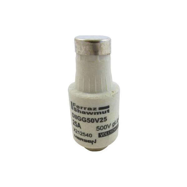 Fusible bouteille dii gg 25a - 500v - flink - Mersen - Ferraz - X212540