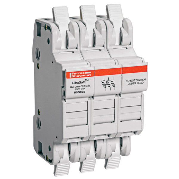 Support usgcc atdr / atmr / atqr nb pôles : 3 max v : 600 max a : 30 - Mersen - Ferraz - USGCC3