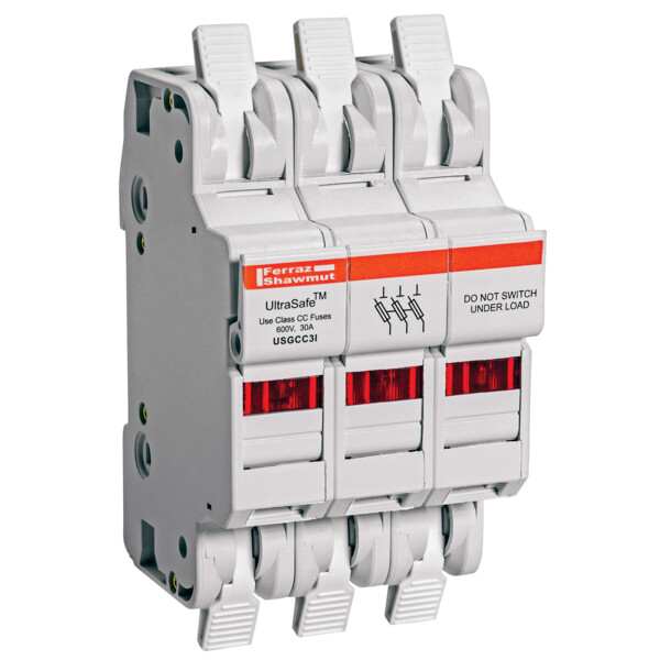 Support usgcc atdr / atmr / atqr nb pôles : 3 max v : 600 max a : 30 - Mersen - Ferraz - USGCC3I
