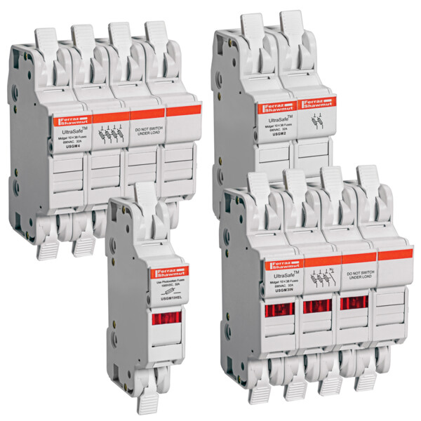 Support usgm 10x38 nb pôles : 1 max v : 24 (dc) max a : 30 - Mersen - Ferraz - USGM1I-DC24