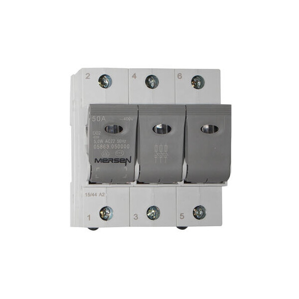 Linocur d02 switch disconnector, marine, 250/440vac 65vdc/pole 63a, 3-pole - Mersen - Ferraz - J1012629