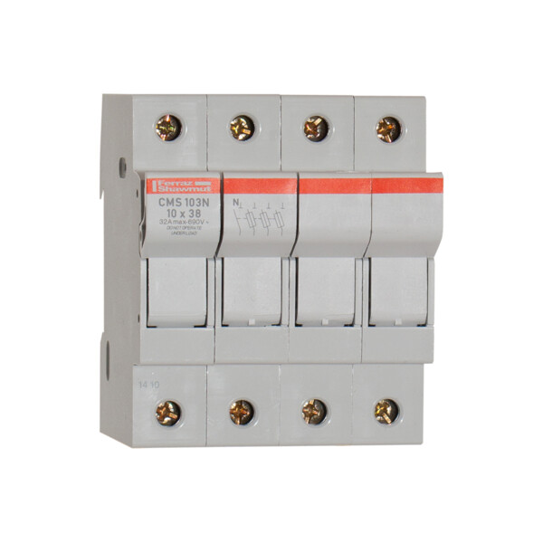 Porte-fusible modulostar cms (modulaire) - 10x38 - 32a - 690v - 3p + n - Mersen - Ferraz - Y305024