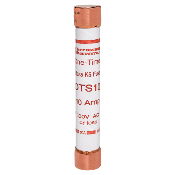 Fusible ots - classe k5 - action rapide 600vac 300vdc 10a capsule - Mersen - Ferraz - OTS10