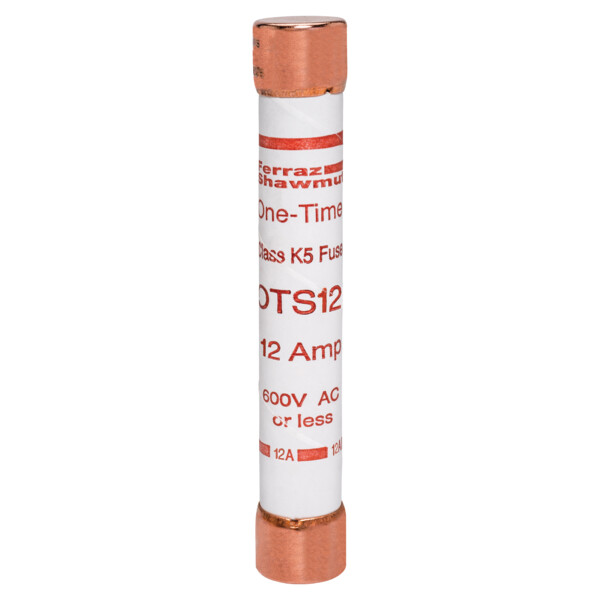 Fusible ots - classe k5 - action rapide 600vac 300vdc 12a capsule - Mersen - Ferraz - OTS12