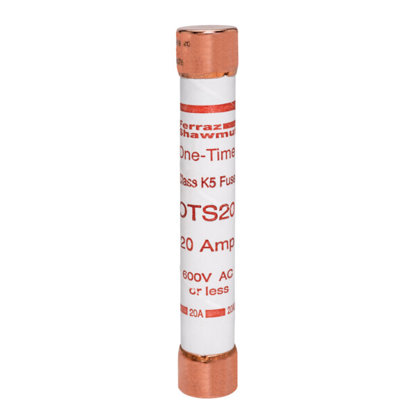 Fusible ots - classe k5 - action rapide 600vac 300vdc 20a capsule - Mersen - Ferraz - OTS20