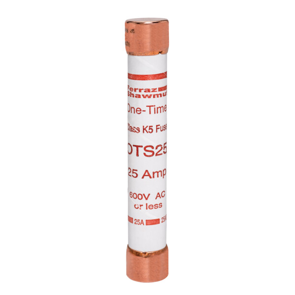 Fusible ots - classe k5 - action rapide 600vac 300vdc 25a capsule - Mersen - Ferraz - OTS25