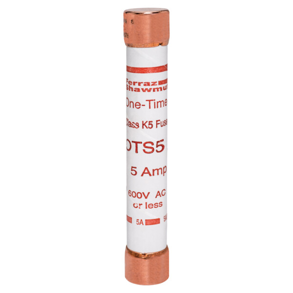 Fusible ots - classe k5 - action rapide 600vac 300vdc 5a capsule - Mersen - Ferraz - OTS5