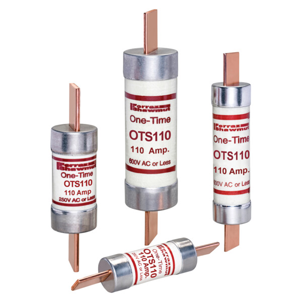 Fusible ots - classe k5 - action rapide 600vac 300vdc 110a couteau - Mersen - Ferraz - OTS110