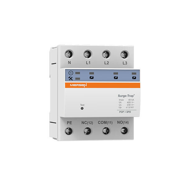 Parafoudre + pop t2, débrochable - uc 400v 40ka - (l+n/l-l) - Mersen - Ferraz - 83060100