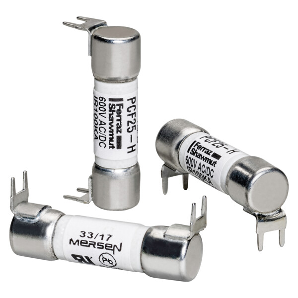 Fusible pcf - midget - action rapide 600vac 600vdc 8a montage en surface, vissé - Mersen - Ferraz - PCF8-S
