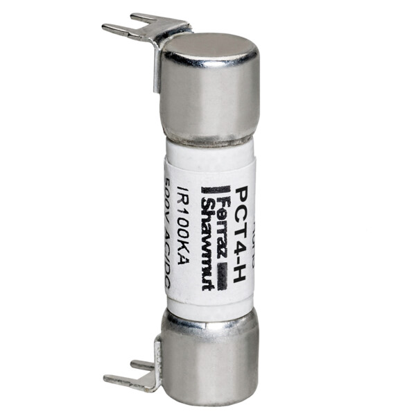Fusible pct - midget - action temporisée 500vac 4a montage double trou - Mersen - Ferraz - PCT4-H