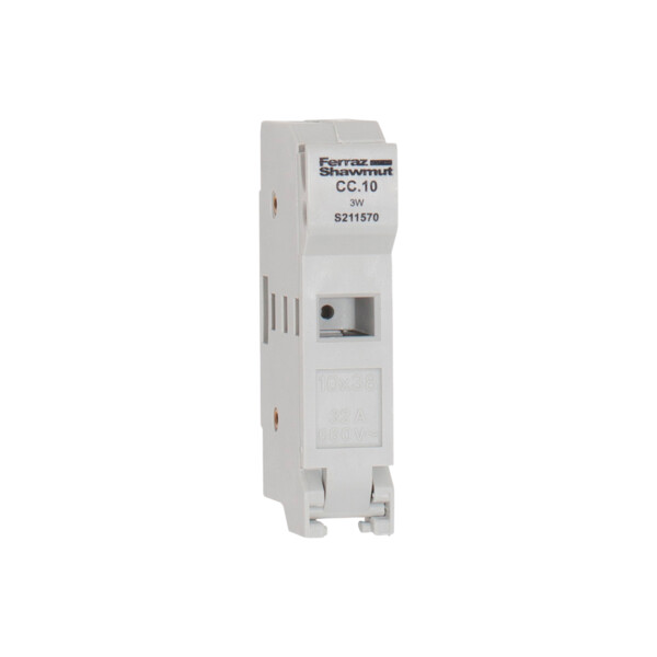 Support cc (compact) 10x38 nb pôles : 1 max v : 500 max a : 32 - Mersen - Ferraz - S211570