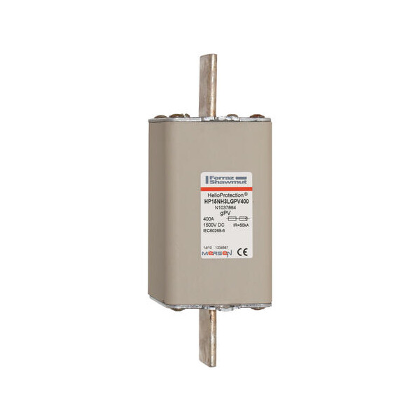 Fusible nh3l gpv 400a  - 1500v - Mersen - Ferraz - N1037864