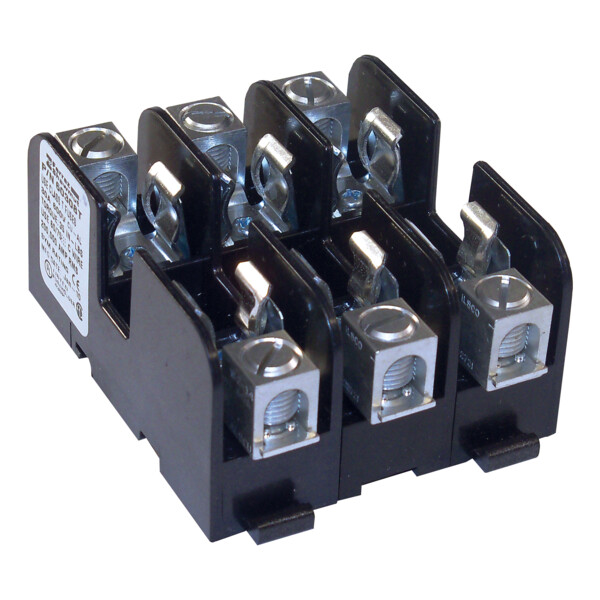 Bloc-fusible 600vac/dc classe t 30a 3pôles boîtier à fermeture clipsée renforcée - Mersen - Ferraz - 60308T