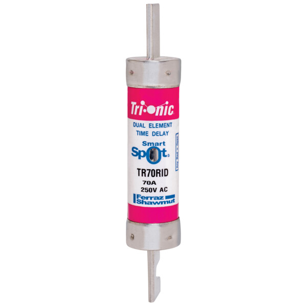 Fusible tr-r classe rk5 action temporisée 250vac 250vdc 70a couteau smartspot® - Mersen - Ferraz - TR70RID