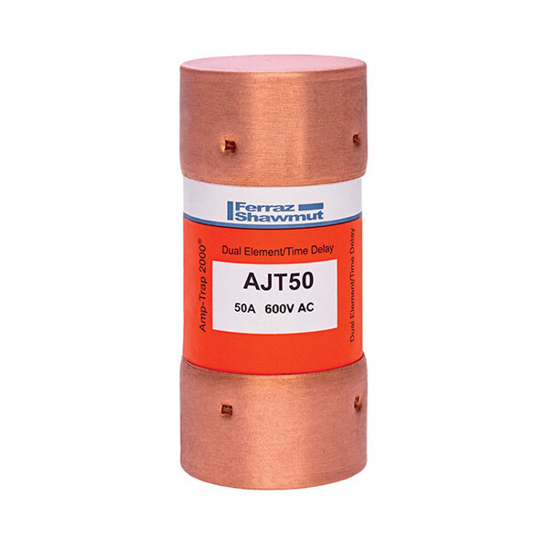 Fusible tempo ajt v :  600 ac / 500 dc calibre a : 50 27 x 60 - Mersen - Ferraz - AJT50