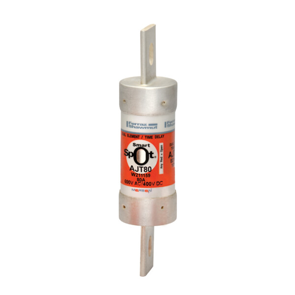Fusible tempo ajt v :  600 ac / 500 dc calibre a : 80 27 x 117 - Mersen - Ferraz - AJT80