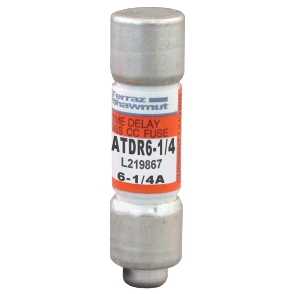 Fusible atdr v : 600 ac / 300 dc calibre a : 6,25 10x38 (+3,2 x 6,44) - Mersen - Ferraz - ATDR6-1/4