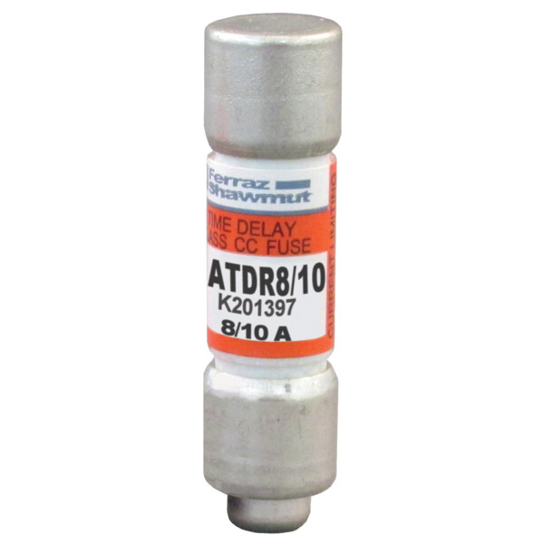 Fusible atdr v : 600 ac / 300 dc calibre a : 0,8 10x38 (+3,2 x 6,44) - Mersen - Ferraz - ATDR8/10