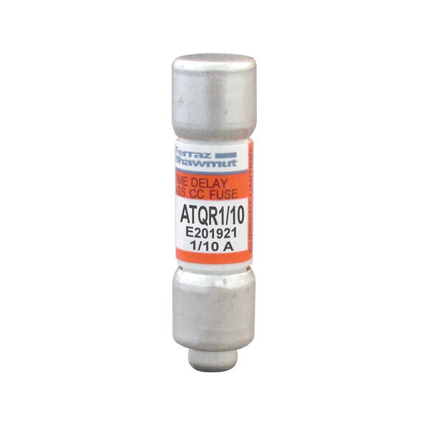 Fusible atqr v : 600 ac / 300 dc calibre a : 0,1 10x38 (+3,2 x 6,44) - Mersen - Ferraz - ATQR1/10