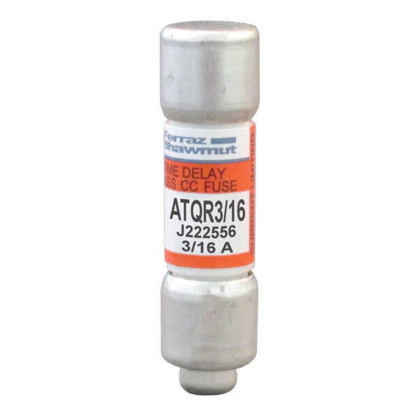 Fusible atqr v : 600 ac / 300 dc calibre a : 0,1875 10x38 (+3,2 x 6,44) - Mersen - Ferraz - ATQR3/16