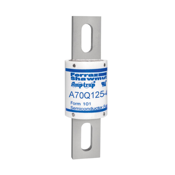 Fusible a70q v : 700 ac / 650 dc calibre a : 125 38,1 x 129 - Mersen - Ferraz - A70Q125-4