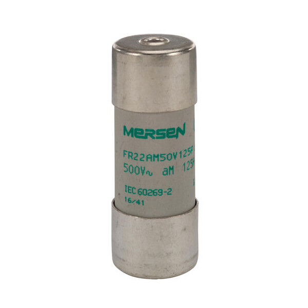Cartouche fusible Mersen type aM 125A avec percuteur 22x58 mm 500V - Mersen - Ferraz - S201312
