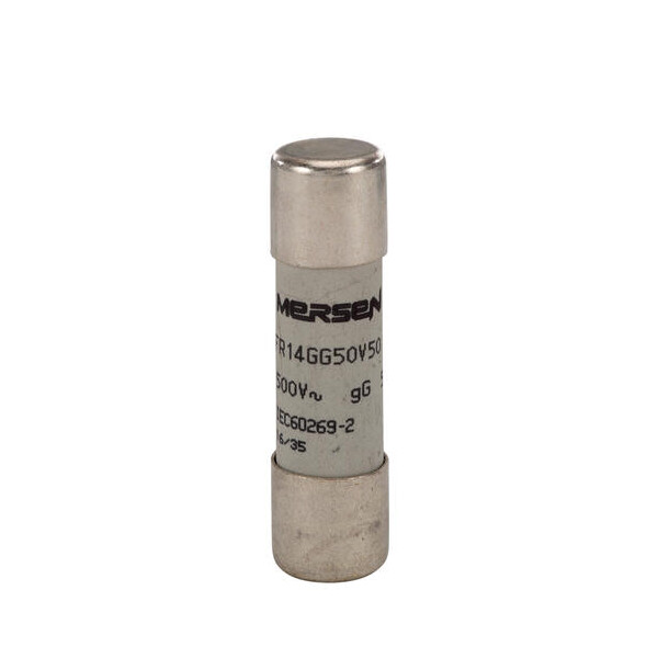 Cartouche fusible Mersen type gG 50A sans percuteur 14x51 mm 500V - Mersen - Ferraz - Z219235