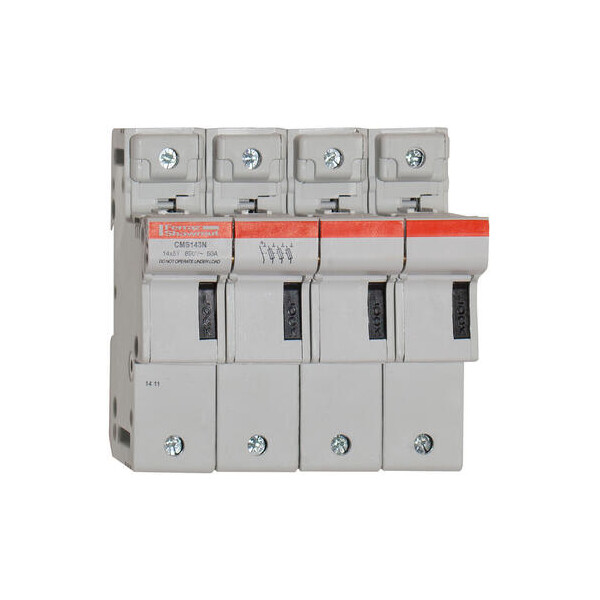 Porte-Cartouche fusible Mersen Modulostar 3P+N 50A pour Cartouche fusible 14x51mm IP20 - Mersen - Ferraz - D331042