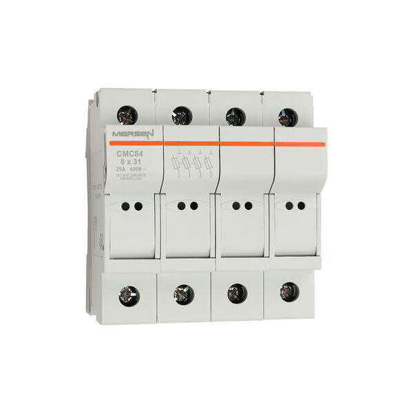 Porte-Cartouche fusible Mersen Modulostar 4P 25A pour Cartouche fusible 8x32mm IP20 - Mersen - Ferraz - J1062677