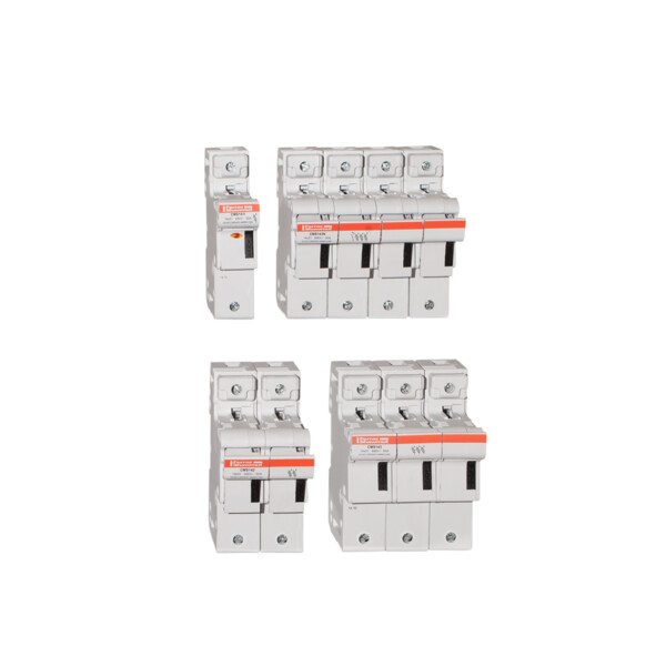 Porte-Cartouche fusible Mersen Modulostar 3P 50A pour Cartouche fusible 14x51mm IP20 avec indicateur visuel - Mersen - Ferraz - K331071