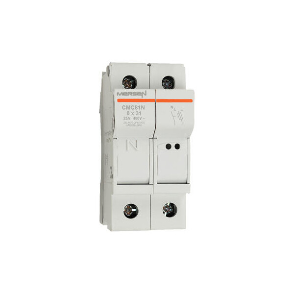 Porte-Cartouche fusible Mersen Modulostar 1P+N 25A pour Cartouche fusible 8x32mm IP20 - Mersen - Ferraz - P1062682