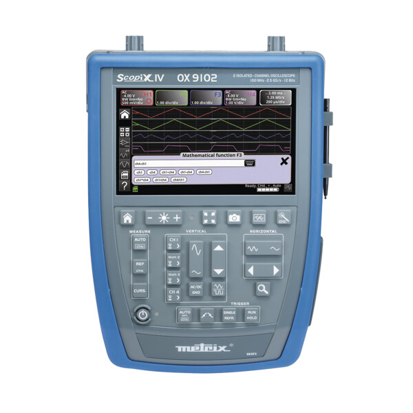 Ox9102 osc.num.isol.port 2x100mhz 7",2,5gs/s, coul - Metrix - OX9102