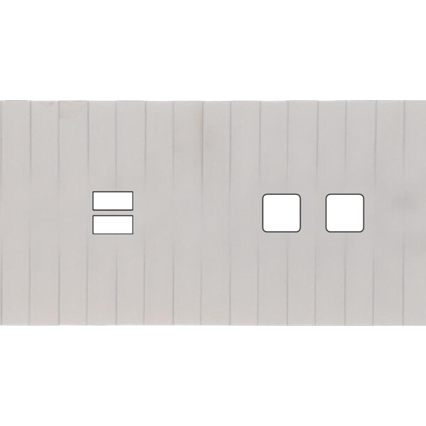 Façade Empreintes LIGNE Blanc Double Horizontale Chargeur USB 2 boutons carrés M - Modelec - 229471M-E5