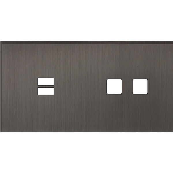 Façade Empreintes ANGLE Canon Fusil Double Horiz Chargeur USB 2 boutons carrés - Modelec - 229474M-E2