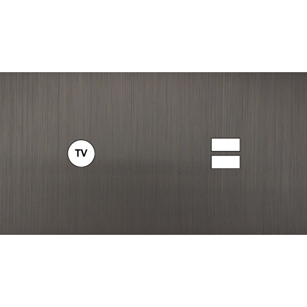 Façade Empreintes PLAN Canon de Fusil Double Horizontale Prise TV Chargeur USB M - Modelec - 255474M-E0