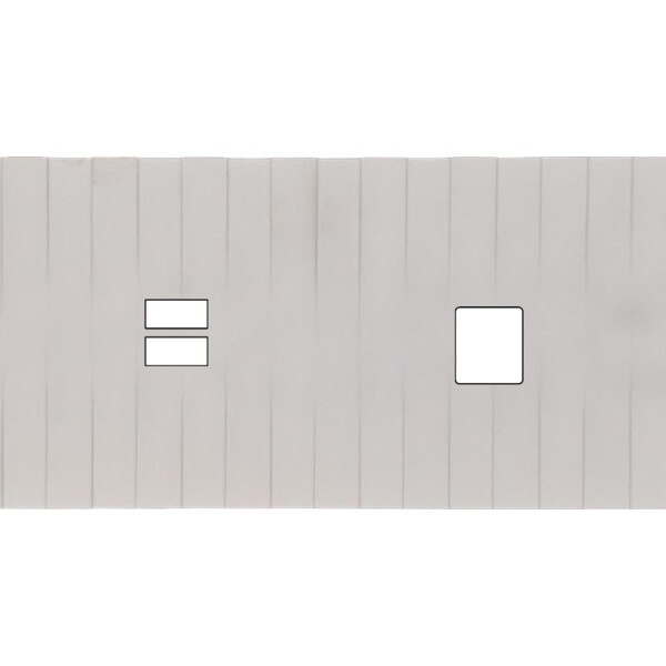 Façade Empreintes LIGNE Blanc Double Horizontale Chargeur USB Média, magnétique - Modelec - 256471M-E5