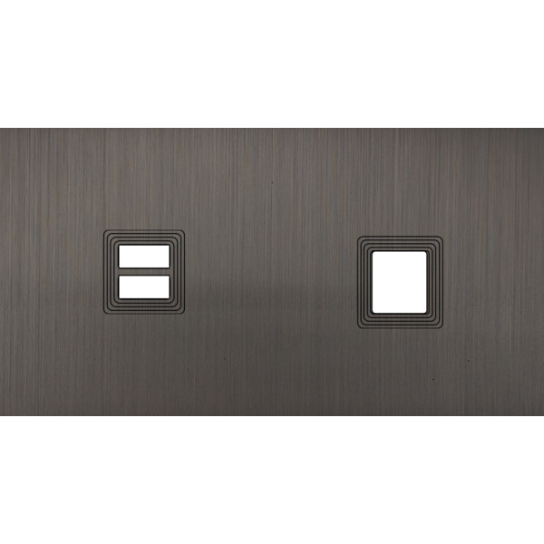 Façade Empreintes VOLUME Canon de Fusil Double Horizontale Chargeur USB Média M - Modelec - 256474M-E1