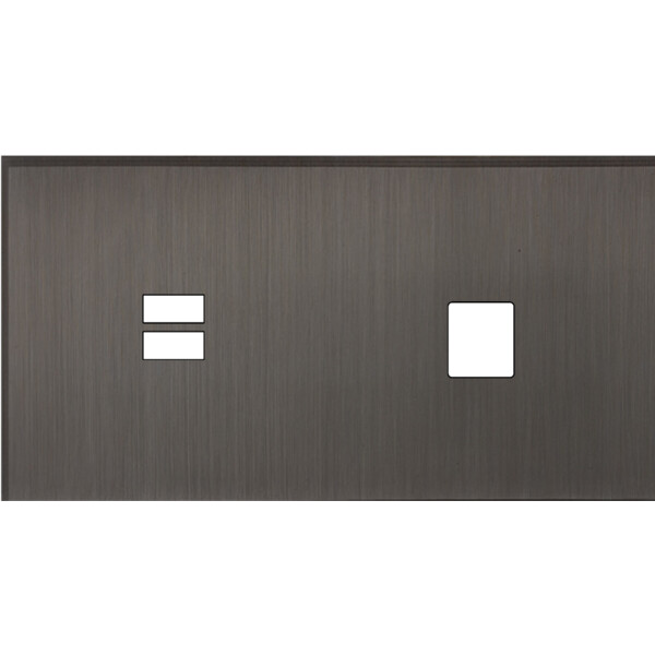 Façade Empreintes ANGLE Canon de Fusil Double Horizontale Chargeur USB Média M - Modelec - 256474M-E2