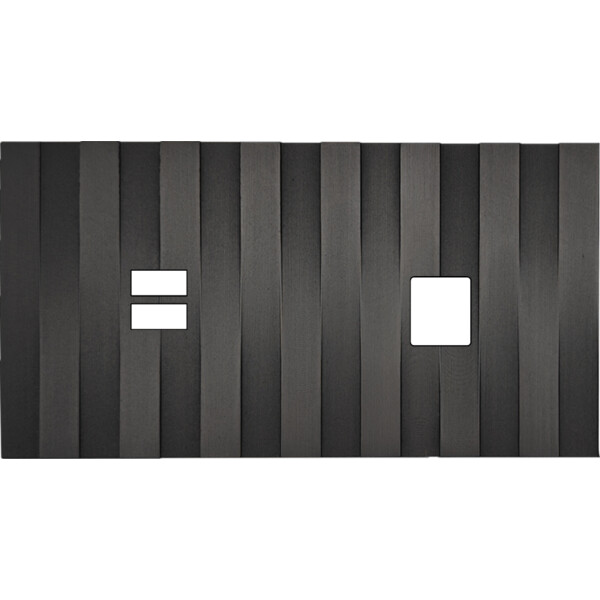 Façade Empreintes LIGNE Canon de Fusil Double Horizontale Chargeur USB Média M - Modelec - 256474M-E5
