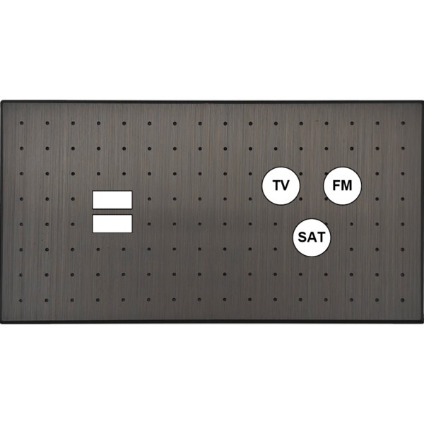 Façade Empreintes POINT Canon de Fusil Double Horizontale Chargeur USB C3 M - Modelec - 258474M-E4