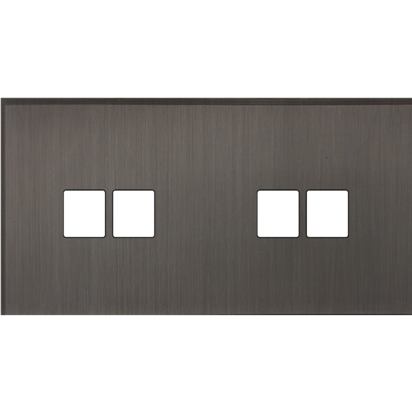 Façade Empreintes ANGLE Canon de Fusil Double Horizontale 2 Doubles Média, mag - Modelec - 268474M-E2