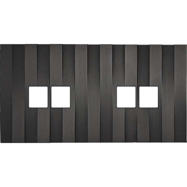 Façade Empreintes LIGNE Canon de Fusil Double Horizontale 2 Doubles Média, mag - Modelec - 268474M-E5