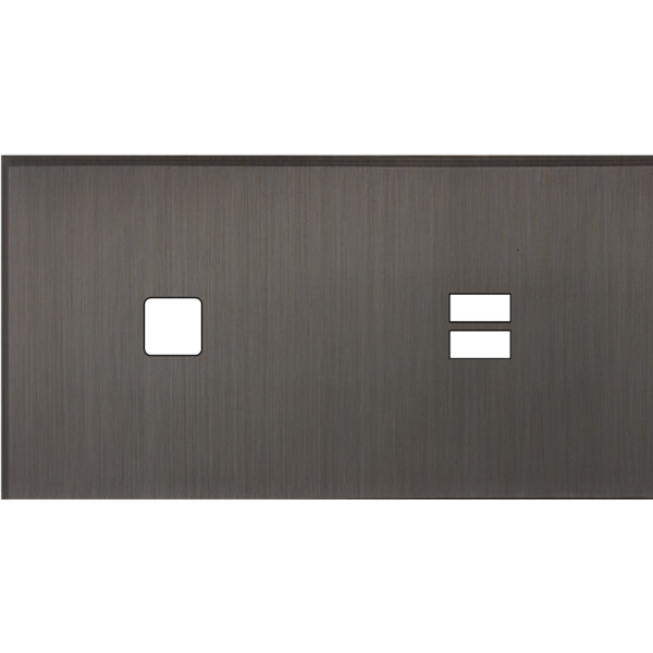 Façade Empreintes ANGLE Canon de Fusil Double Horiz 1 bouton carré Chargeur USB - Modelec - 275474M-E2
