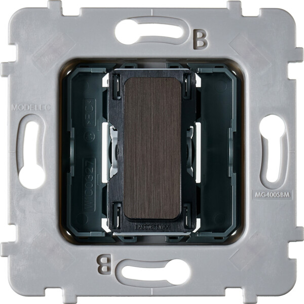 Mécanisme bouton plat 1 va et vient / poussoir collection m canon de fusil - Modelec - 087010G514