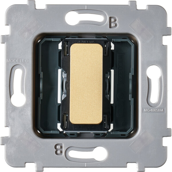 Mécanisme plat bouton permutateur pour collection m laiton sablé - Modelec - 087060G532