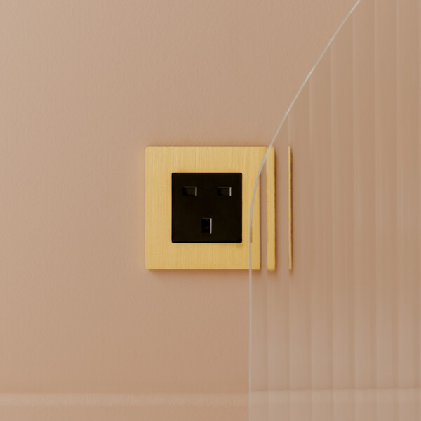Mécanisme pour prise uk 110-220v  noir pour confidence et m - Modelec - 087761G