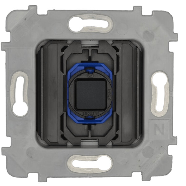 Mécanisme Simple 1 bouton Push poussoir Noir mat - Modelec - 088021G472