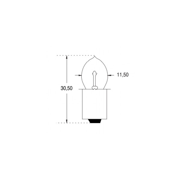 Lampe Orbitec - pour Torche - BA9S - P13,5S - Ø9,3mm - 3,5V - 200mA - 0,7W - 7,3lm - 15H - Orbitec - 111426